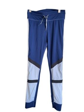 The Upside Navy and Light Blue Colorblock Leggings